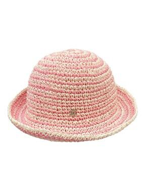Chanel Pink White Straw Hat #292691C15B